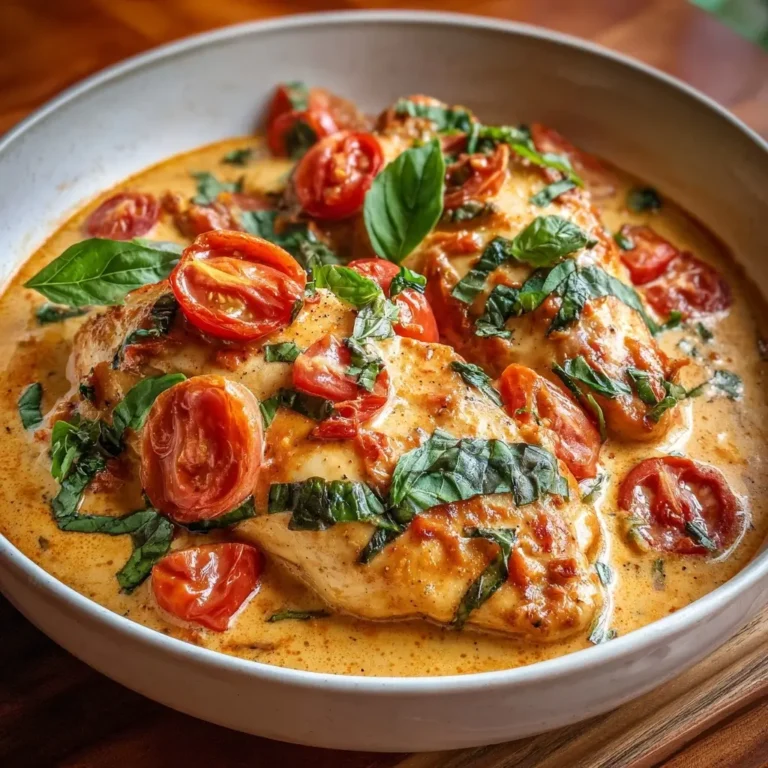 Creamy Tomato Basil Chicken Breast