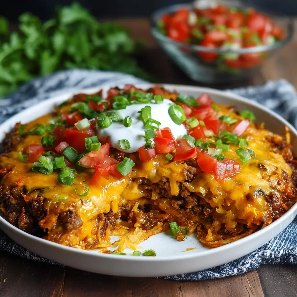 Low Carb Taco Casserole (beef version)