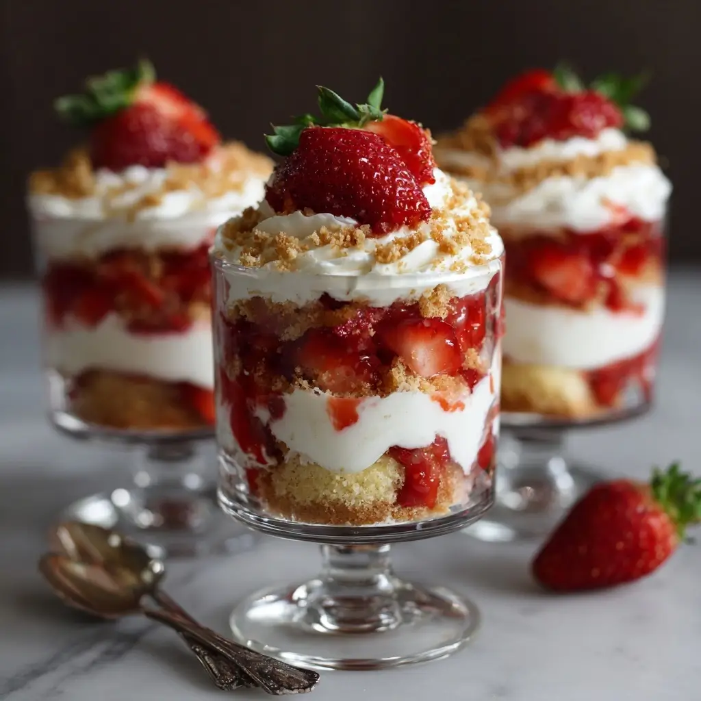 Mini Strawberry Shortcake Trifles
