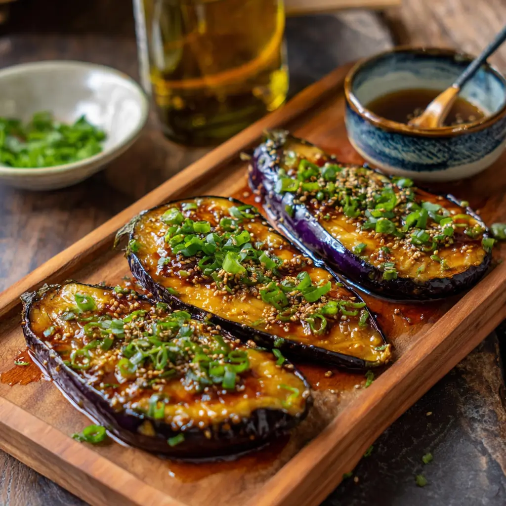 Miso‑Glazed Eggplant (Nasu Dengaku)