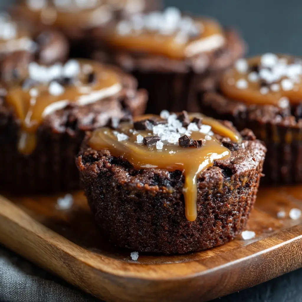 Salted Caramel Brownie Cookie Cups