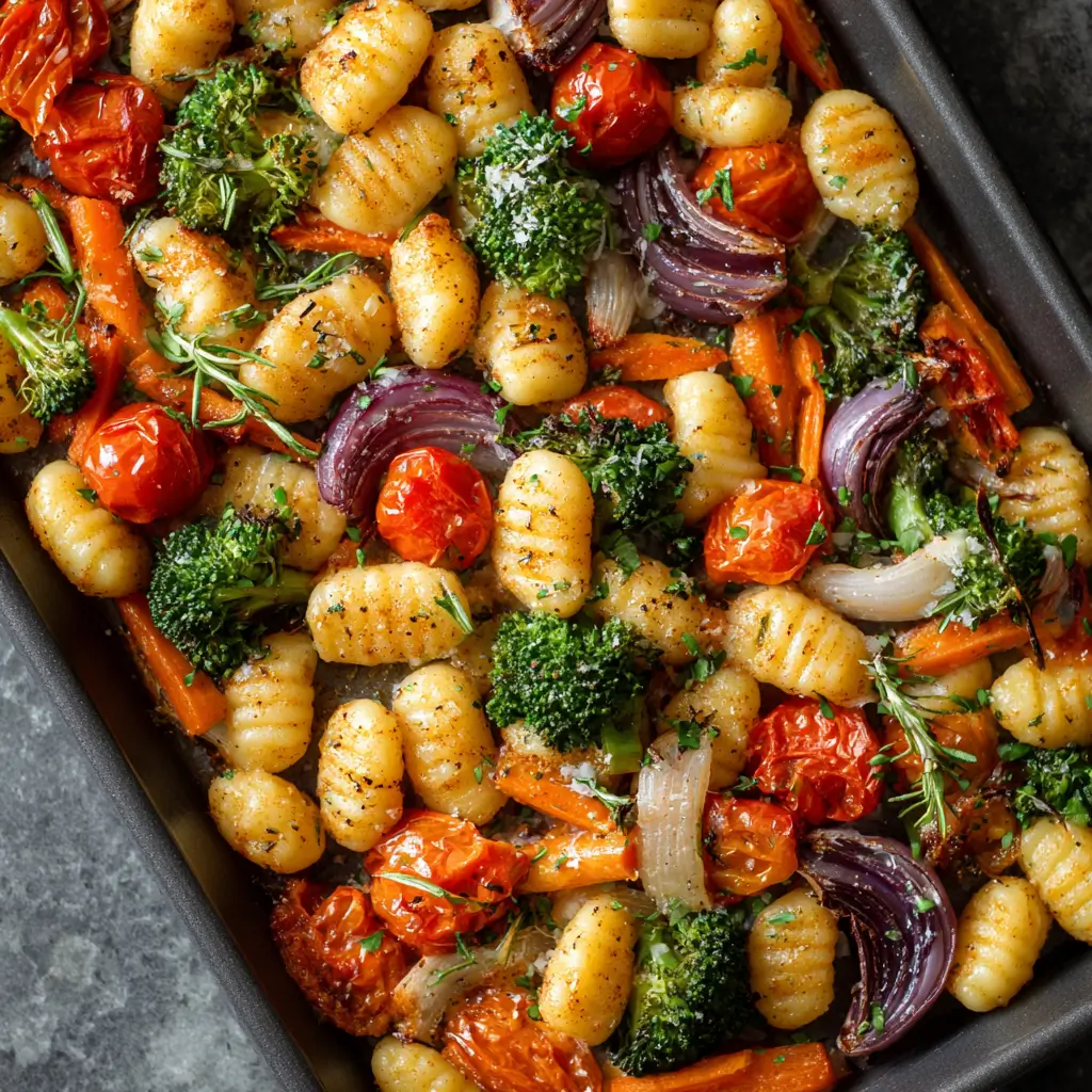 Sheet Pan Gnocchi + Veggies