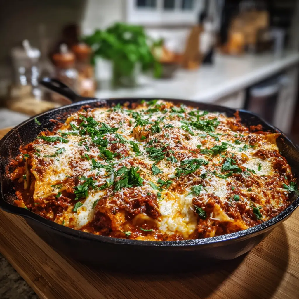 Summer Skillet Lasagna (no pork)
