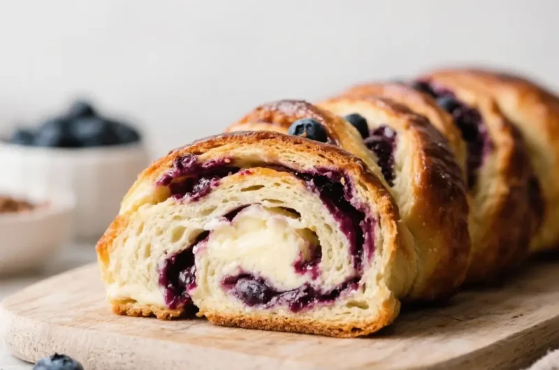 Blueberry Cheesecake Babka