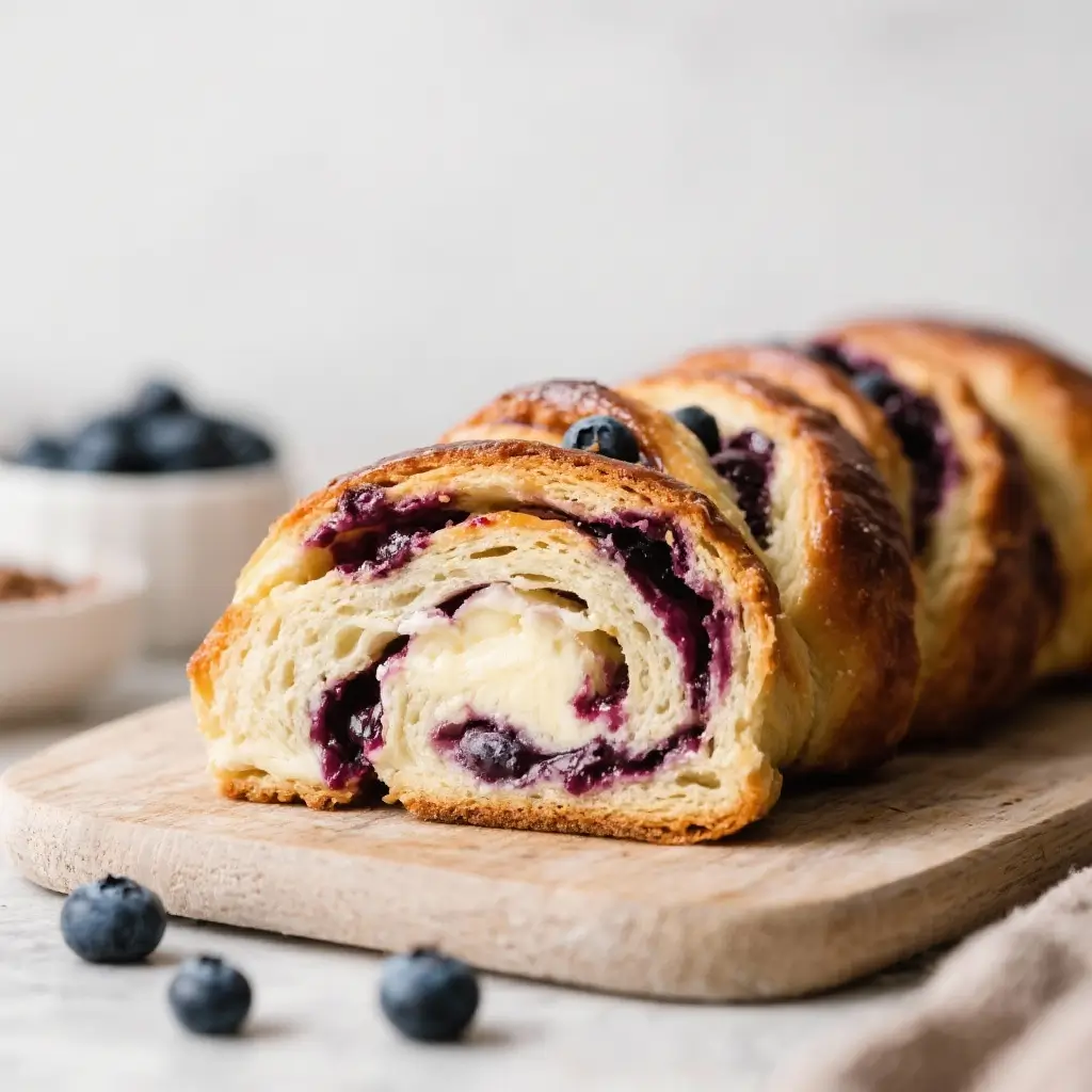 Blueberry Cheesecake Babka