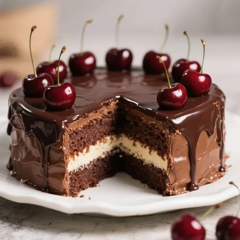 Chocolate Cherry Ganache Torte