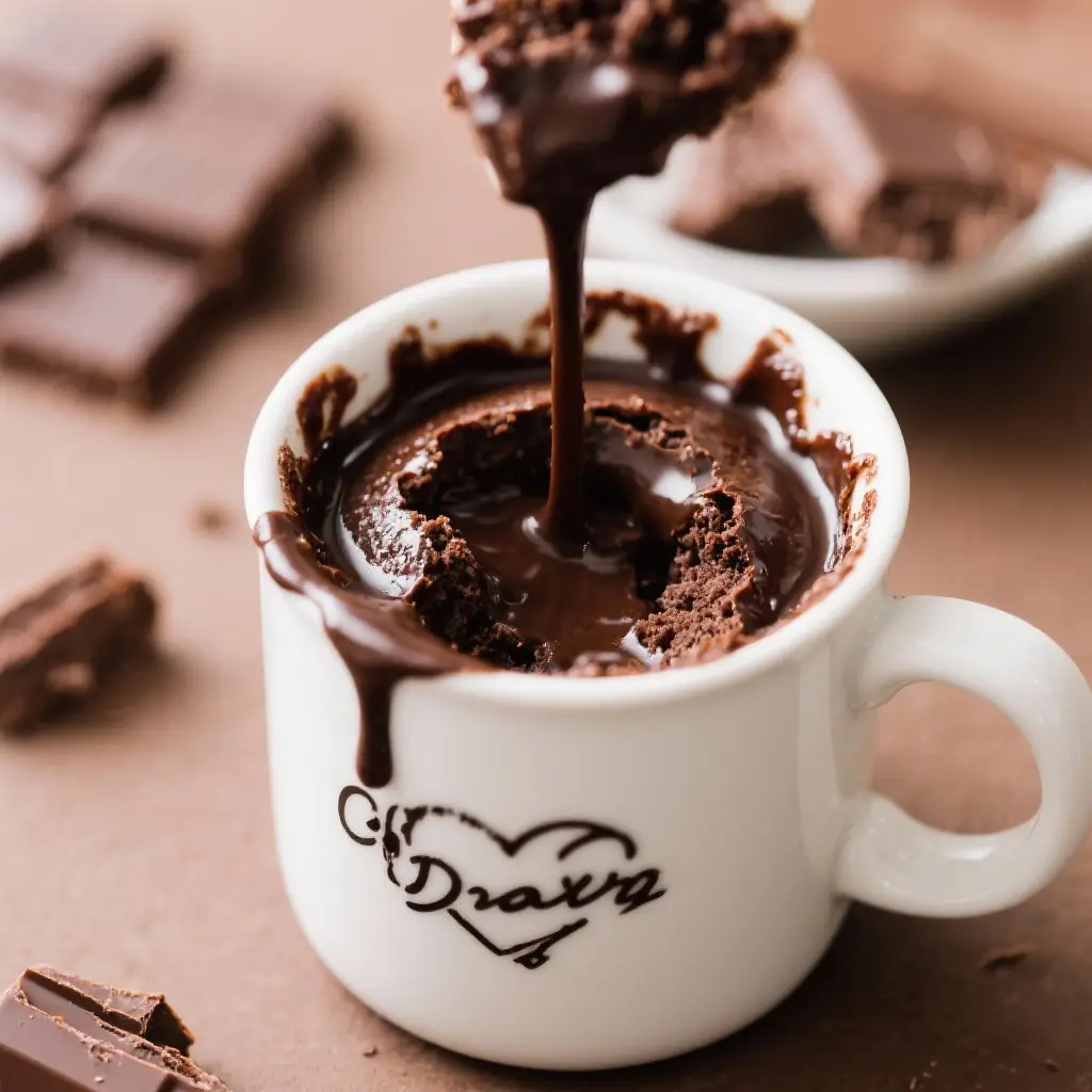 Double Chocolate Lava Mug Cakes