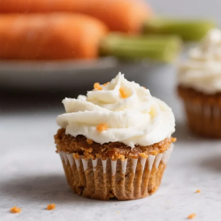 Mini Carrot Cake Cupcakes with Cream Cheese Frosting