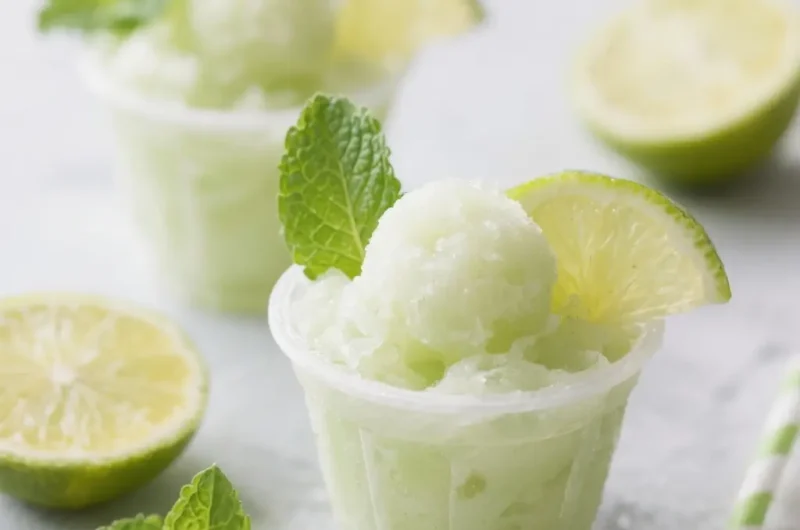 Mojito Mint Lime Sorbet Cups (non-alcohol)