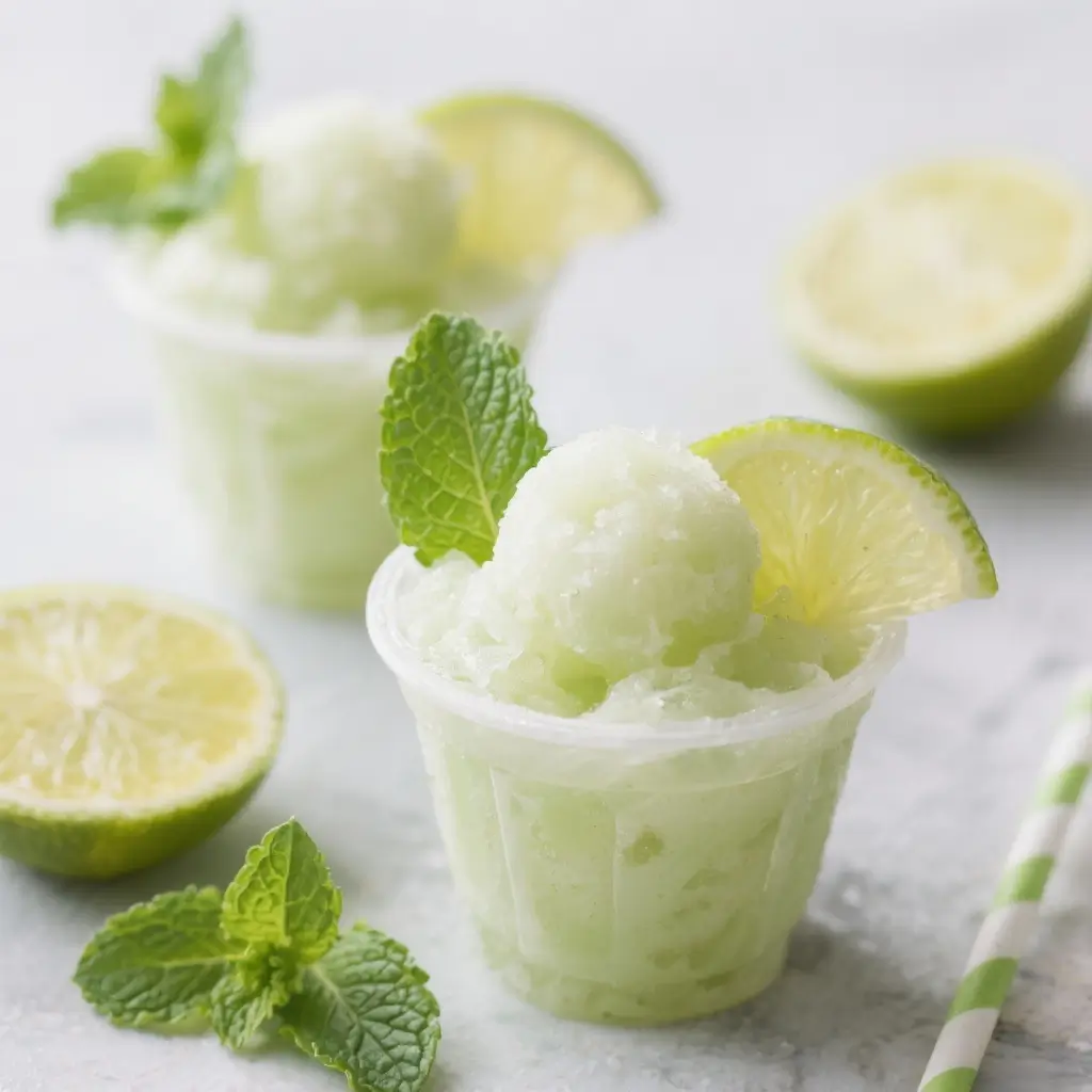 Mojito Mint Lime Sorbet Cups (non-alcohol)