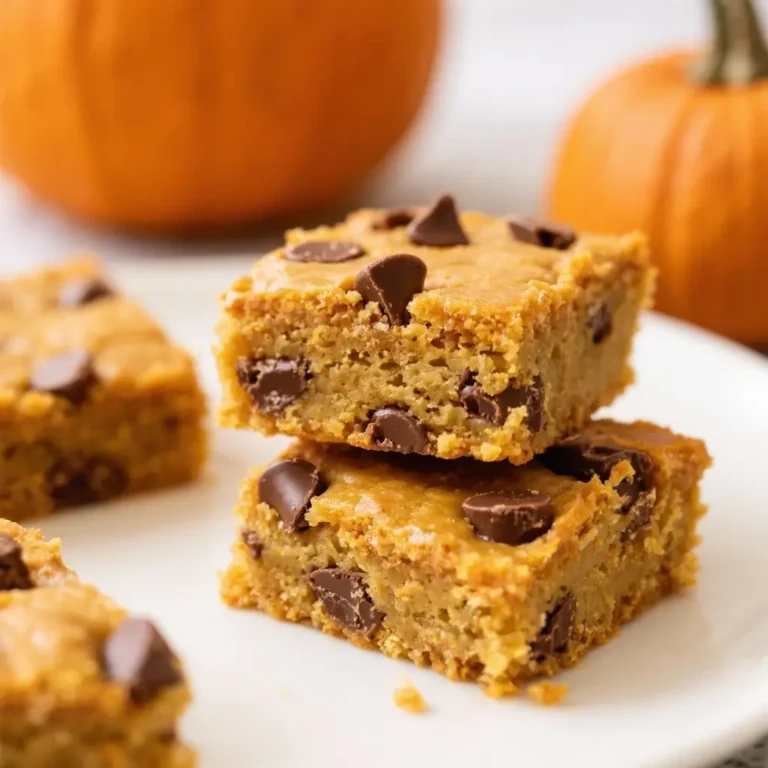Pumpkin Chocolate Chip Blondies