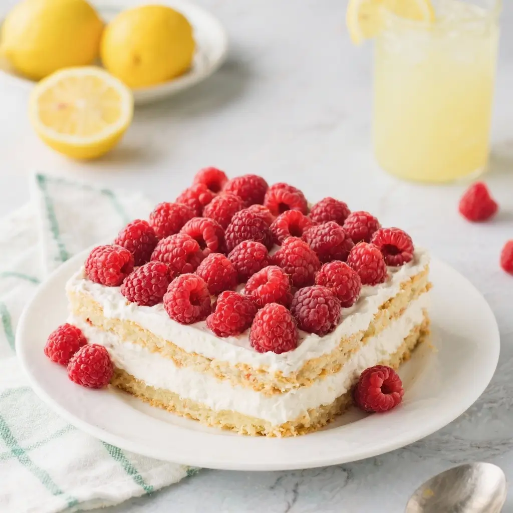 Raspberry Lemonade Icebox Cake