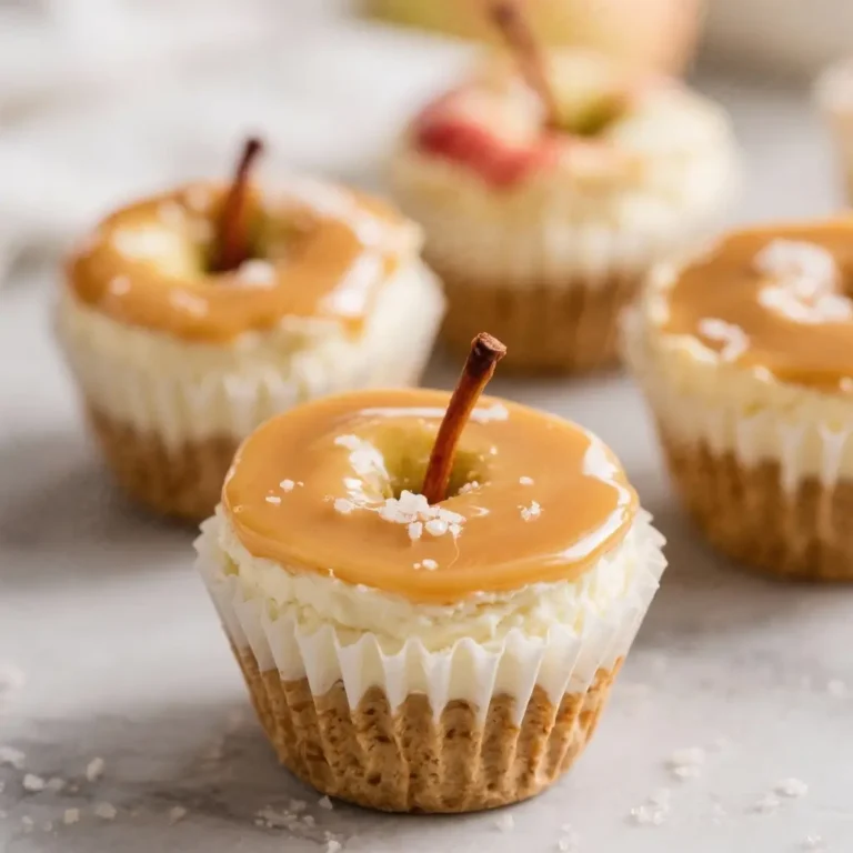 Salted Caramel Apple Cheesecake Cups