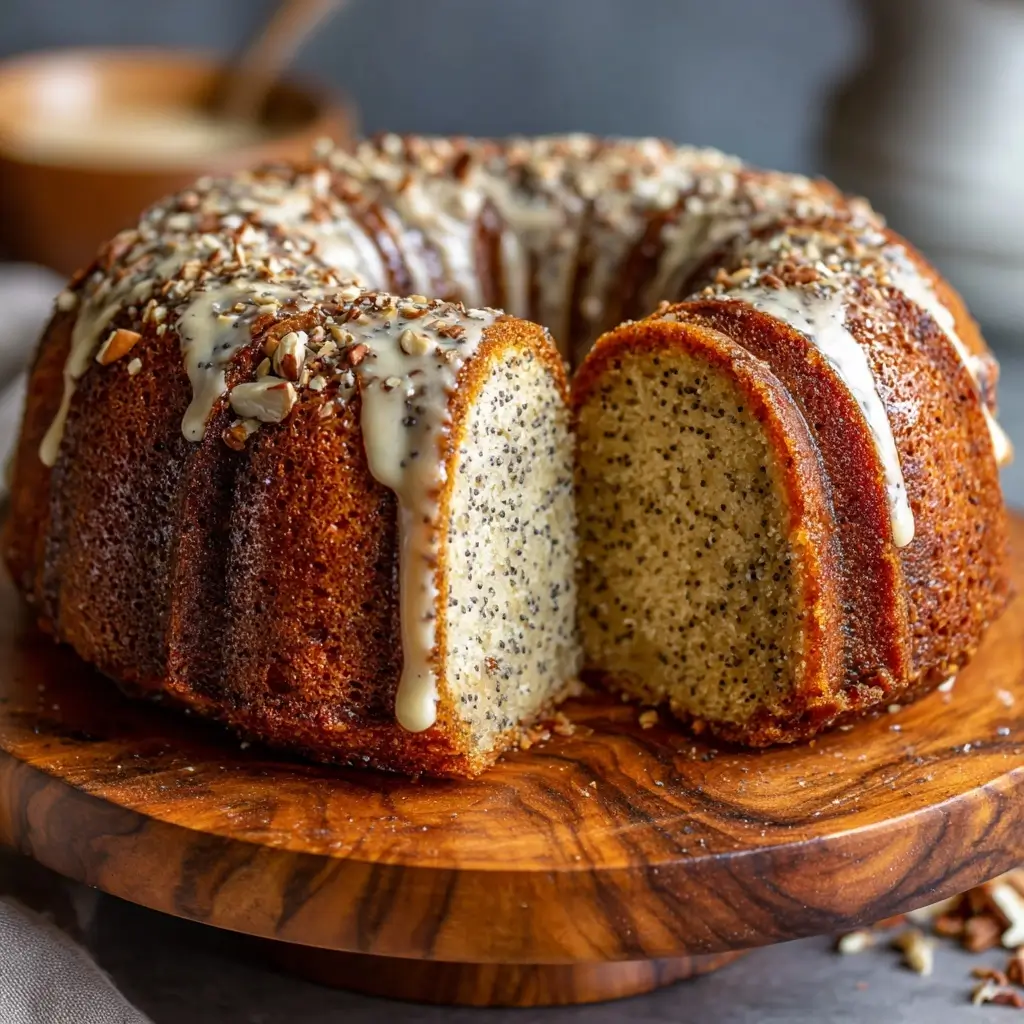 Almond Poppyseed Bundt Cake