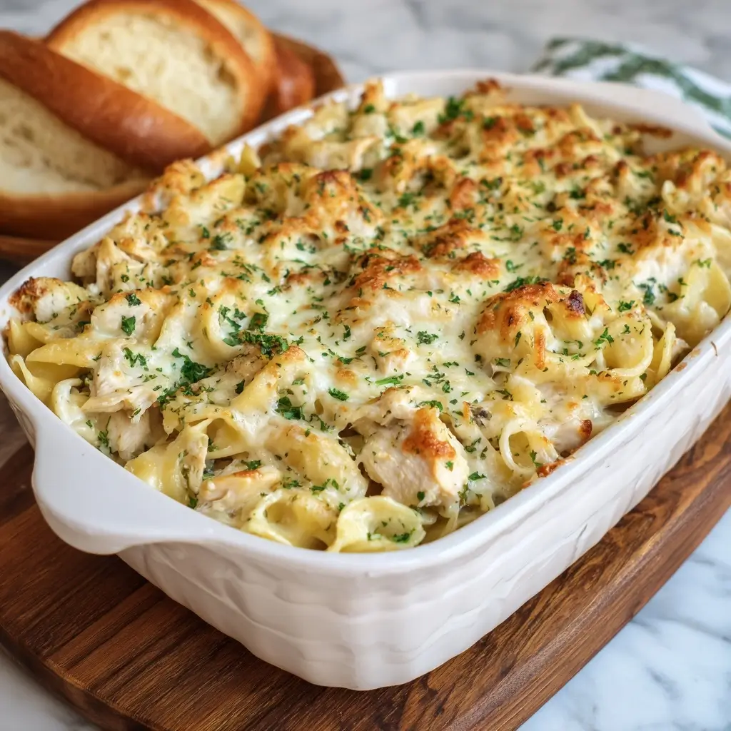 Baked Chicken Alfredo Casserole