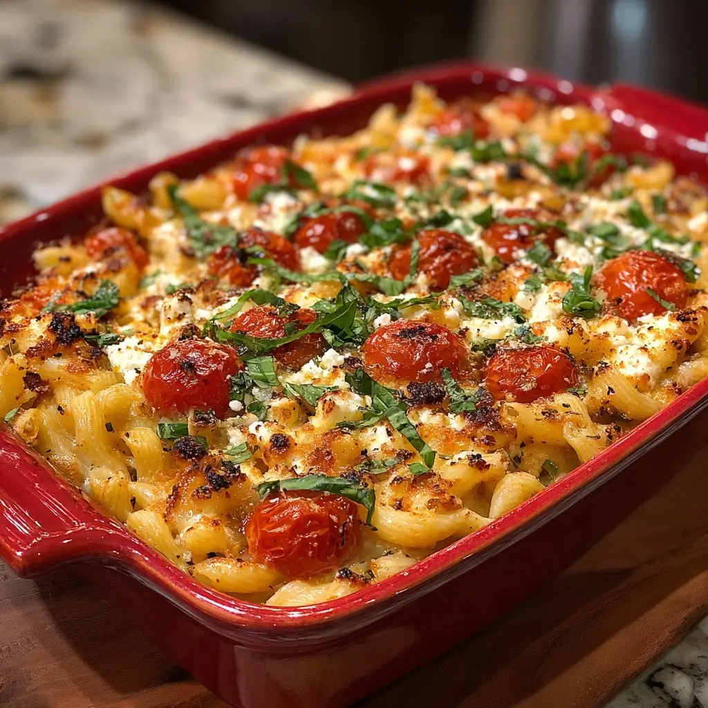 Baked Feta Pasta with Tomatoes
