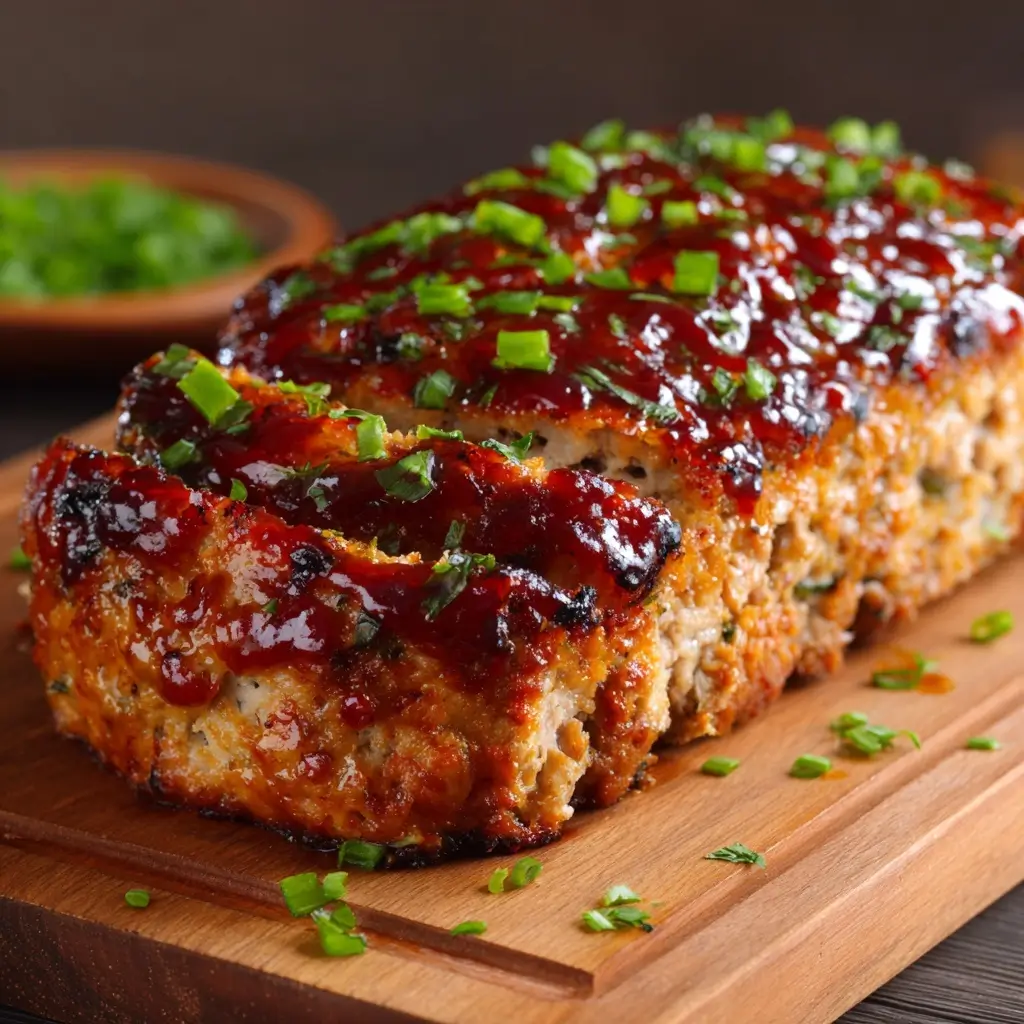 Baked Turkey Meatloaf with Glaze