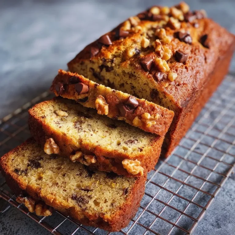 Banana Bread Walnut Chocolate Chip Loaf