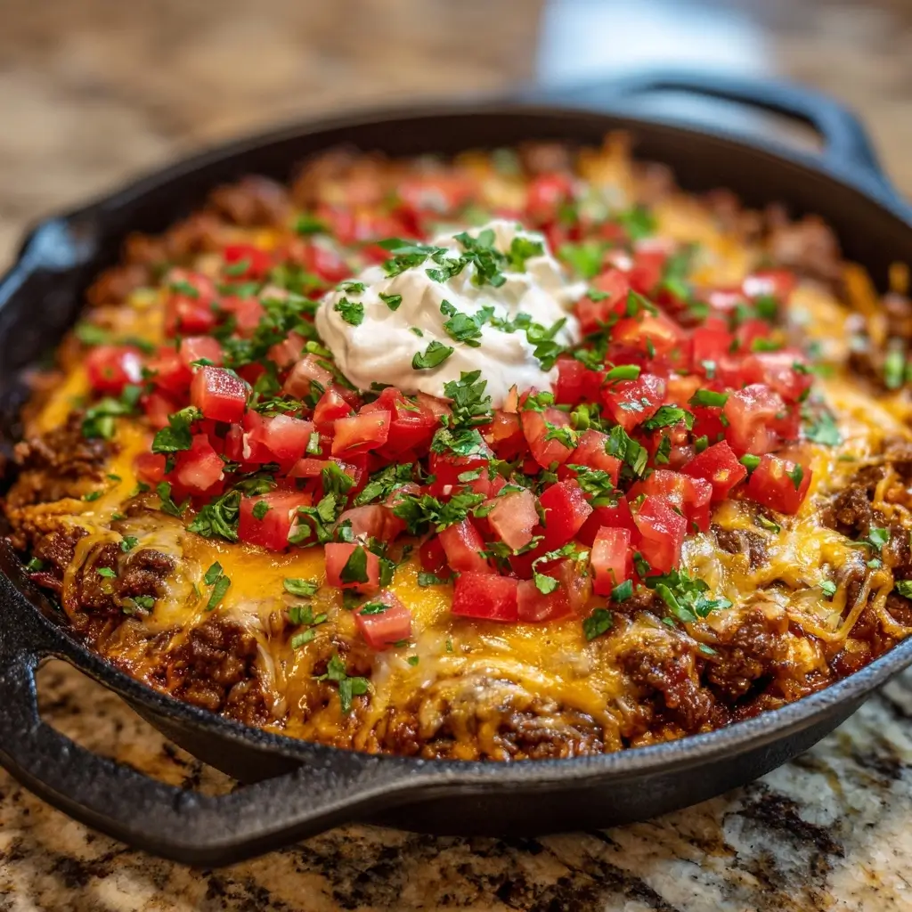 Beef Enchilada Skillet