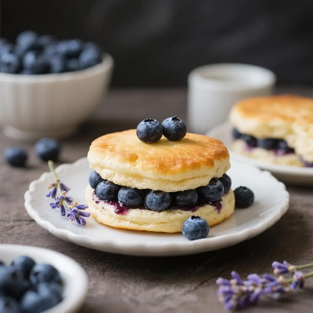 Blueberry Lavender Shortcakes