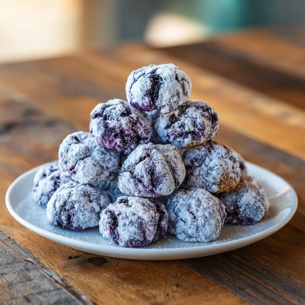 Blueberry Puppy Chow Cookies