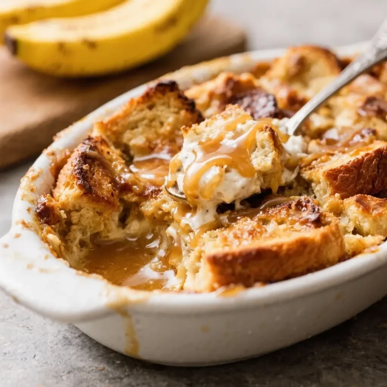 Caramelized Banana Foster Bread Pudding