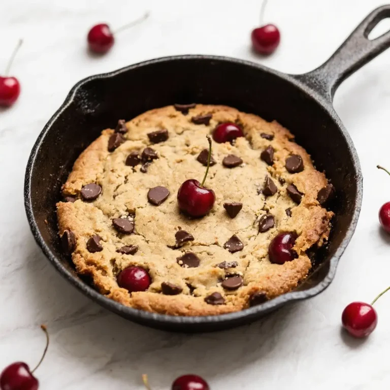 Cherry Chocolate Chip Skillet Cookie