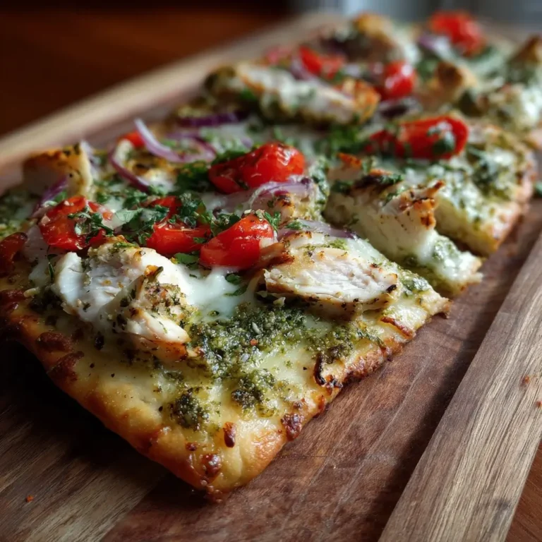 Chicken Pesto Flatbread