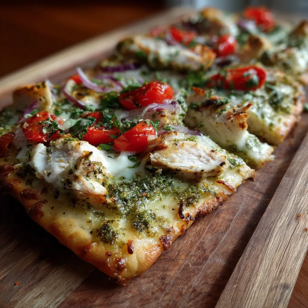 Chicken Pesto Flatbread