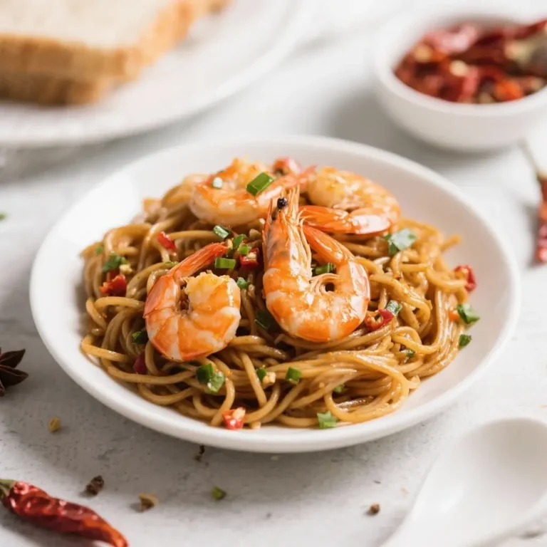 Chili Garlic Noodle Shrimp