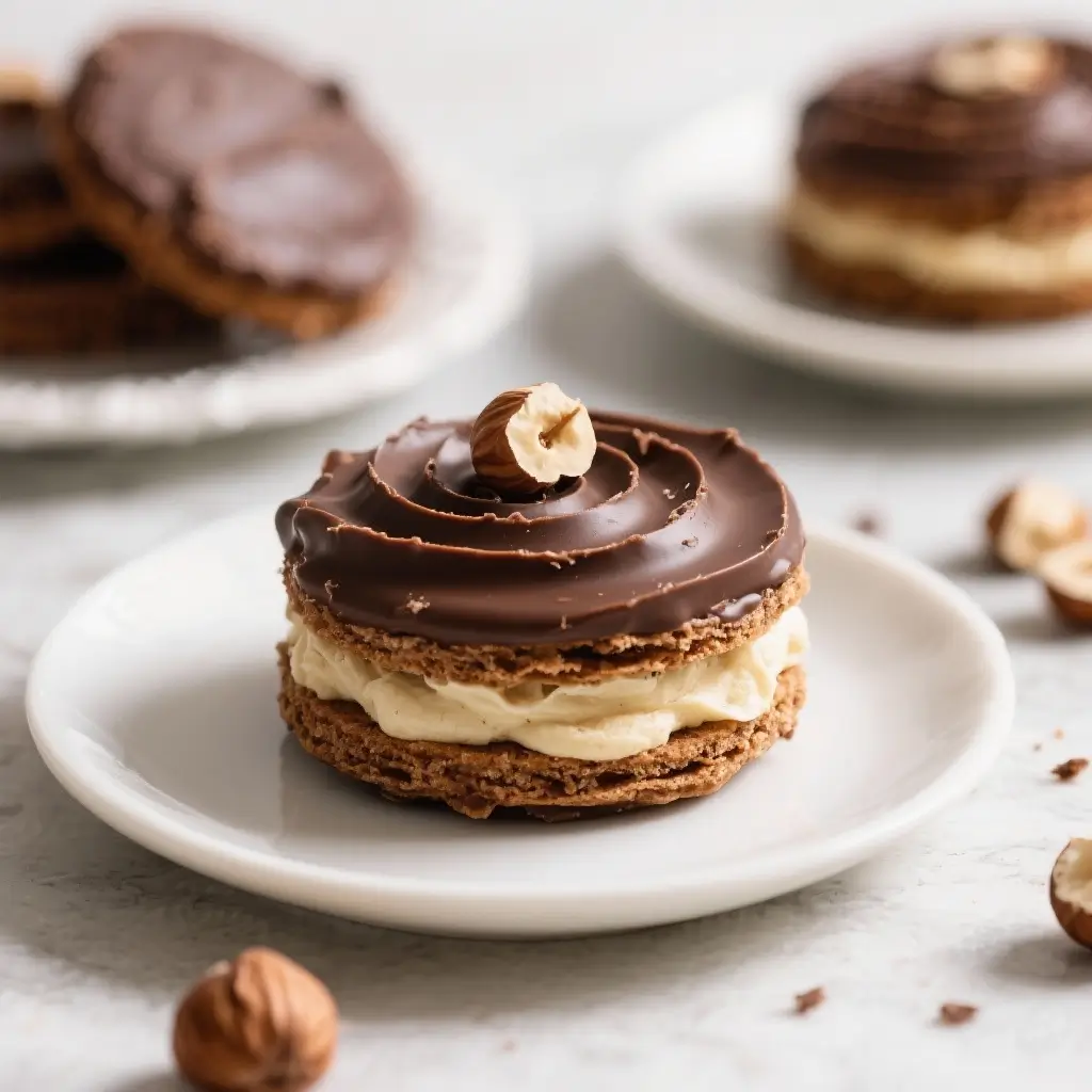 Chocolate Hazelnut Dacquoise Cookies