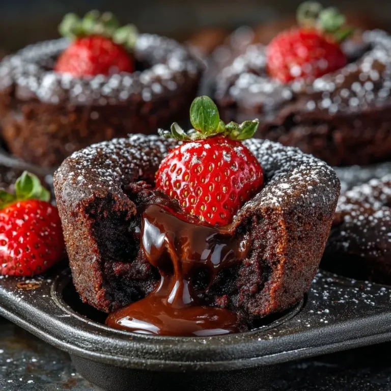 Chocolate Lava Cake in Muffin Tins