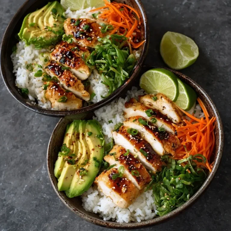 Coconut Lime Chicken Bowls