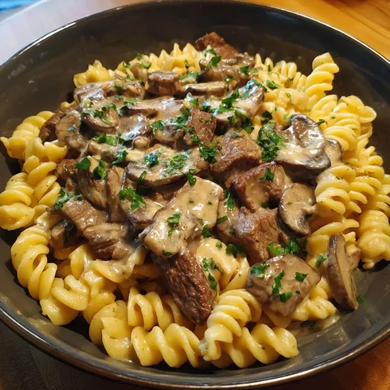 Creamy Beef Stroganoff
