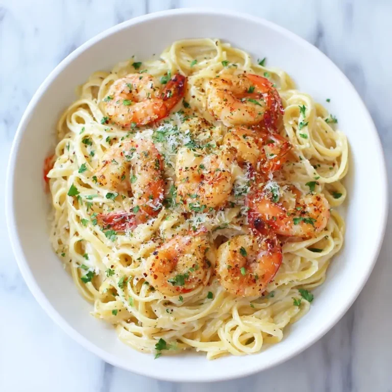 Creamy Garlic Shrimp Pasta