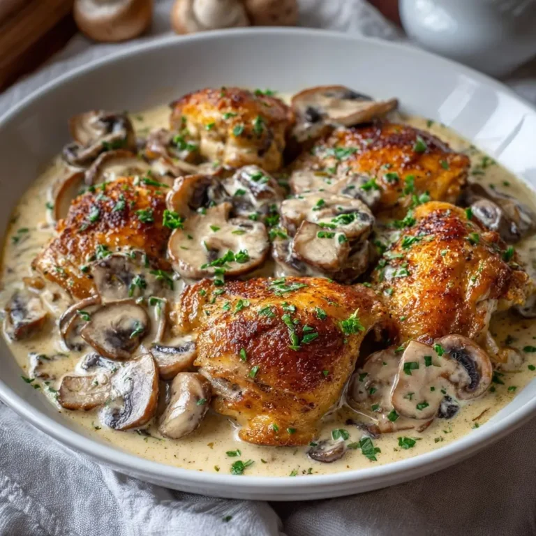 Creamy Mushroom Chicken Thighs