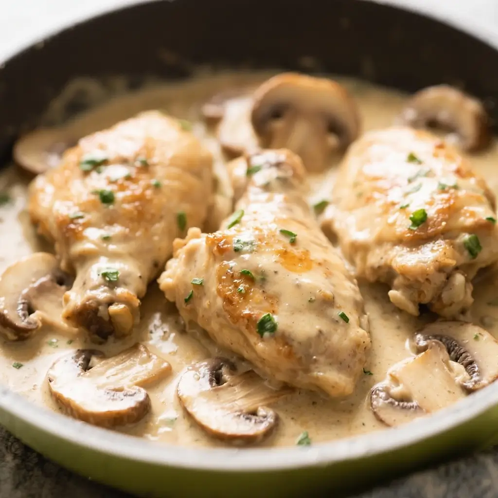 Creamy Mushroom Chicken Thighs