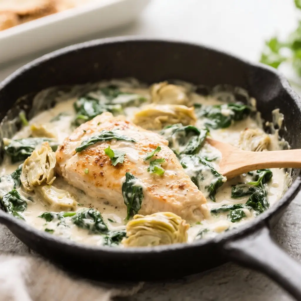 Creamy Spinach Artichoke Chicken