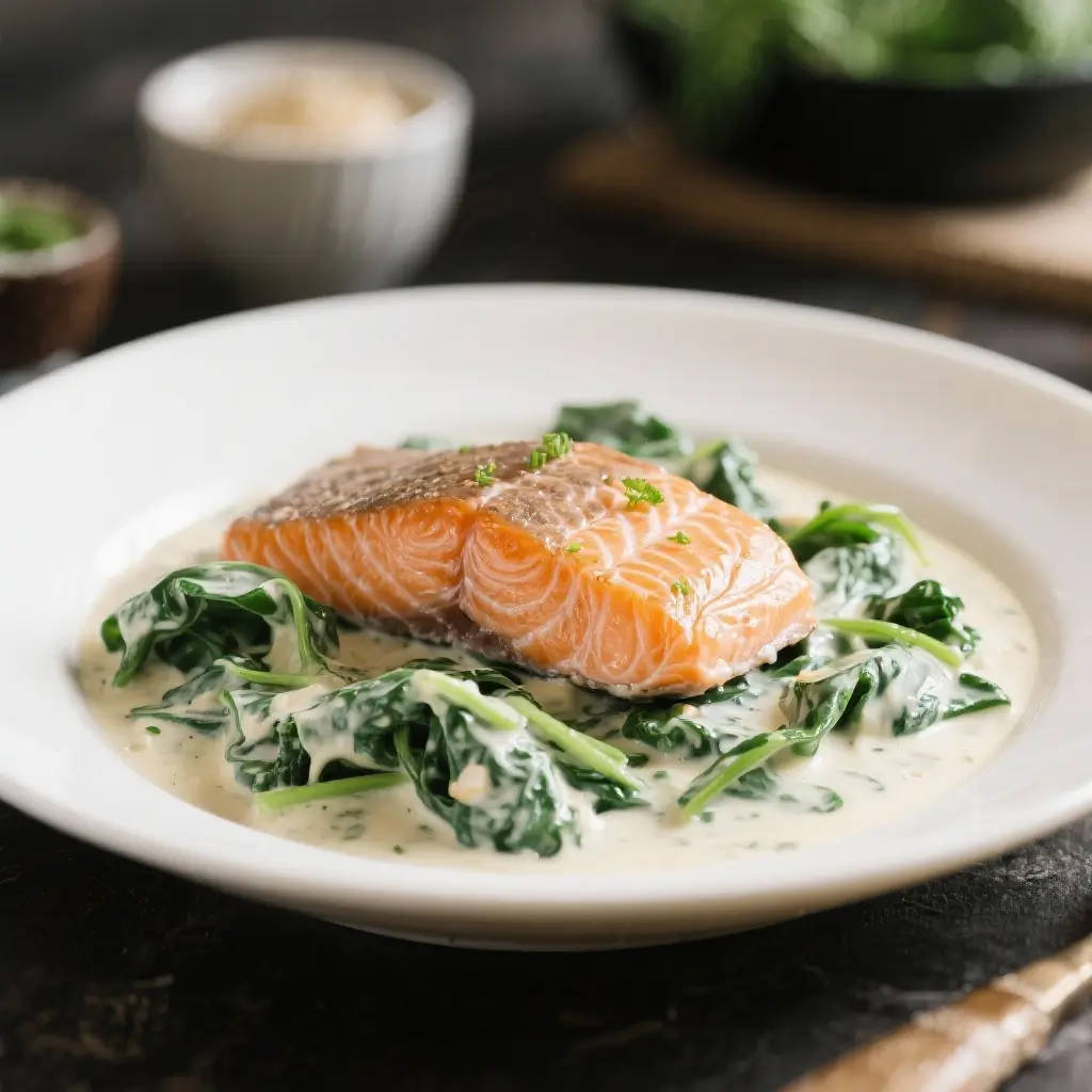 Creamy Spinach Salmon