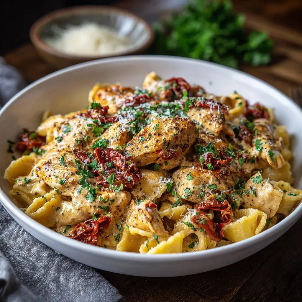 Creamy Sun-Dried Tomato Chicken Pasta