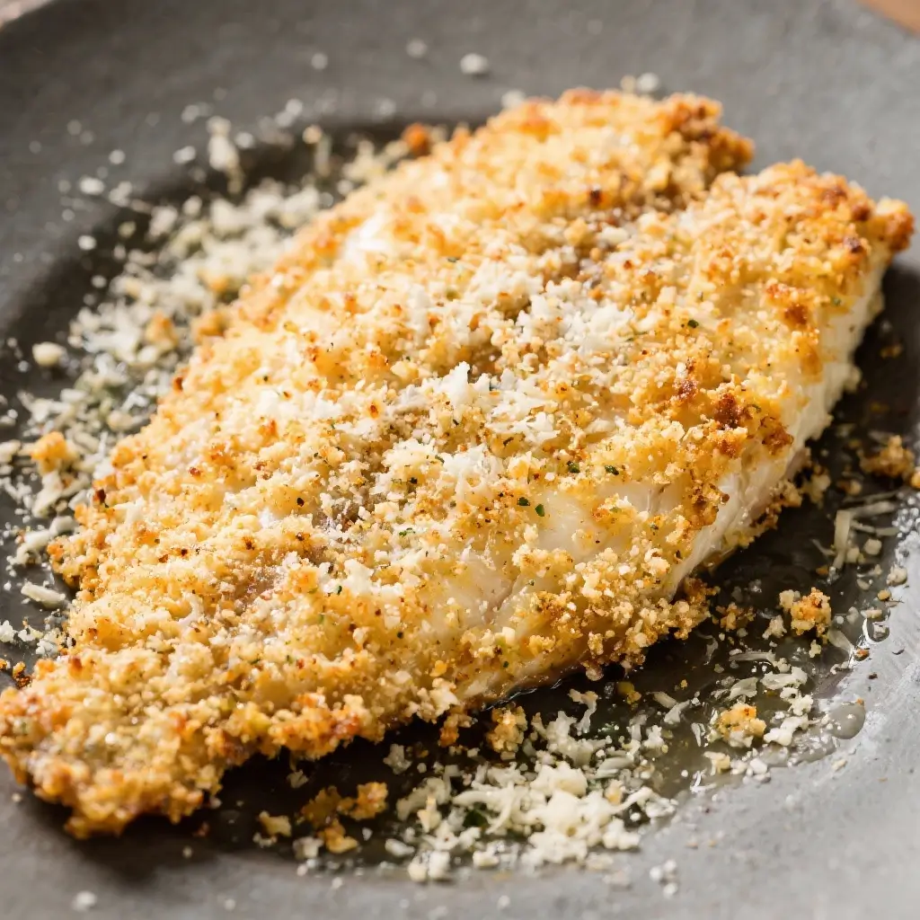 Crispy Parmesan Crusted Tilapia