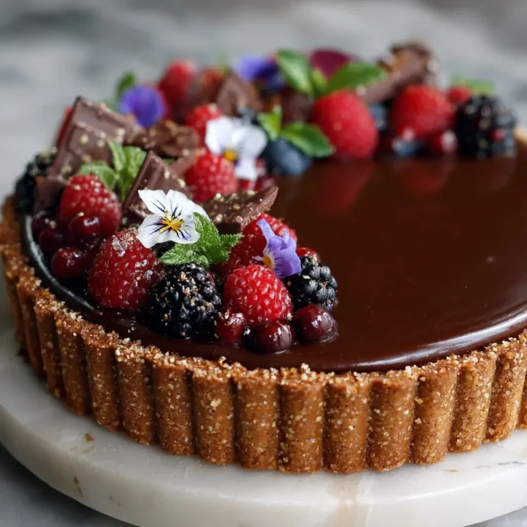 Dark Chocolate Ganache Tart
