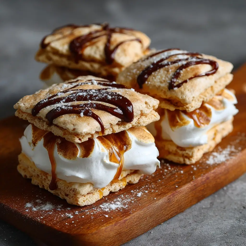 Espresso Meringue Sandwiches