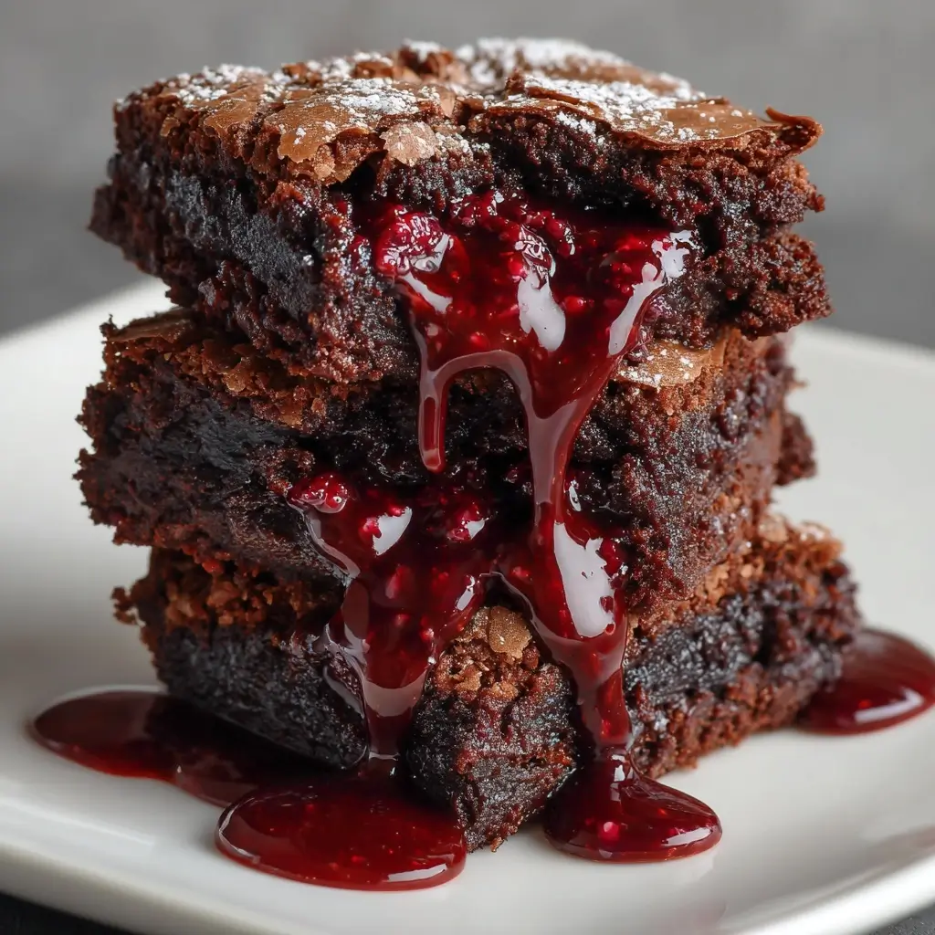 Gooey Molten Lava Brownies