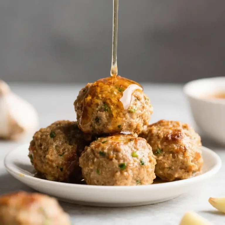 Honey Garlic Chicken Meatballs