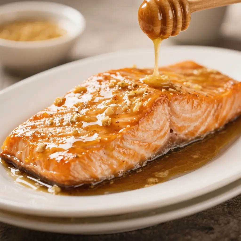 Honey Mustard Glazed Salmon