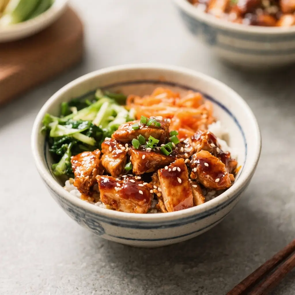 Korean BBQ Chicken Bowls