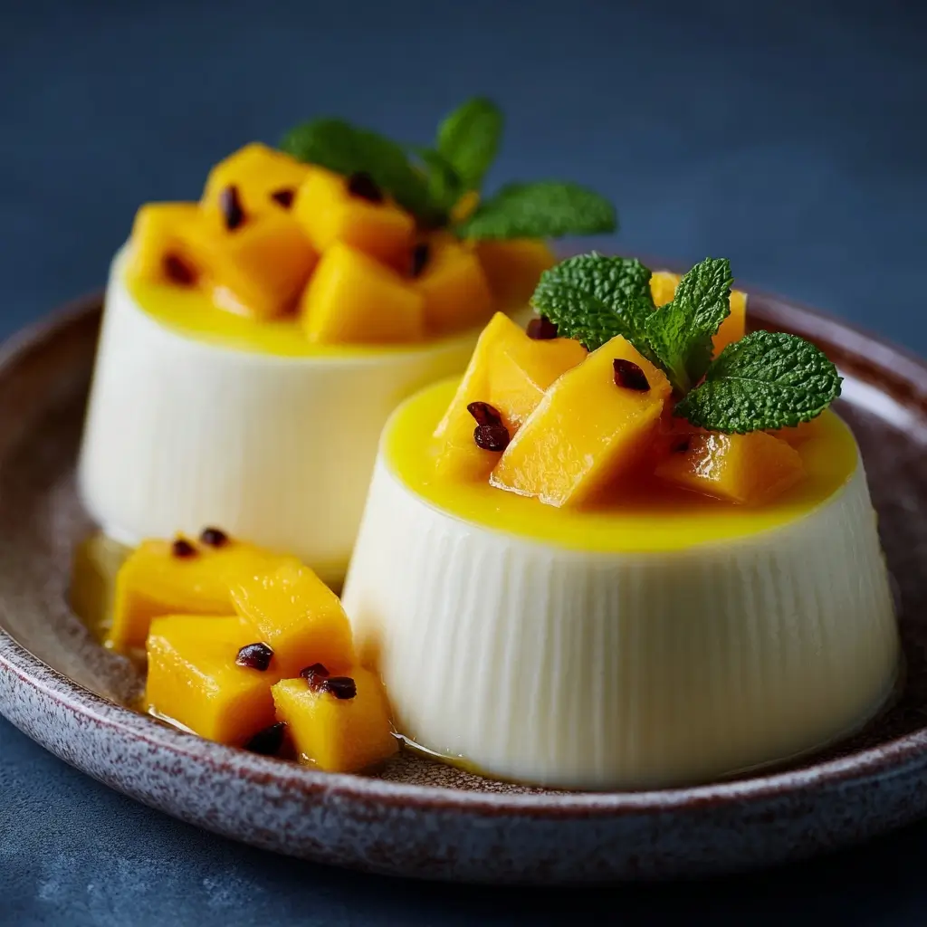 Mango Coconut Panna Cotta