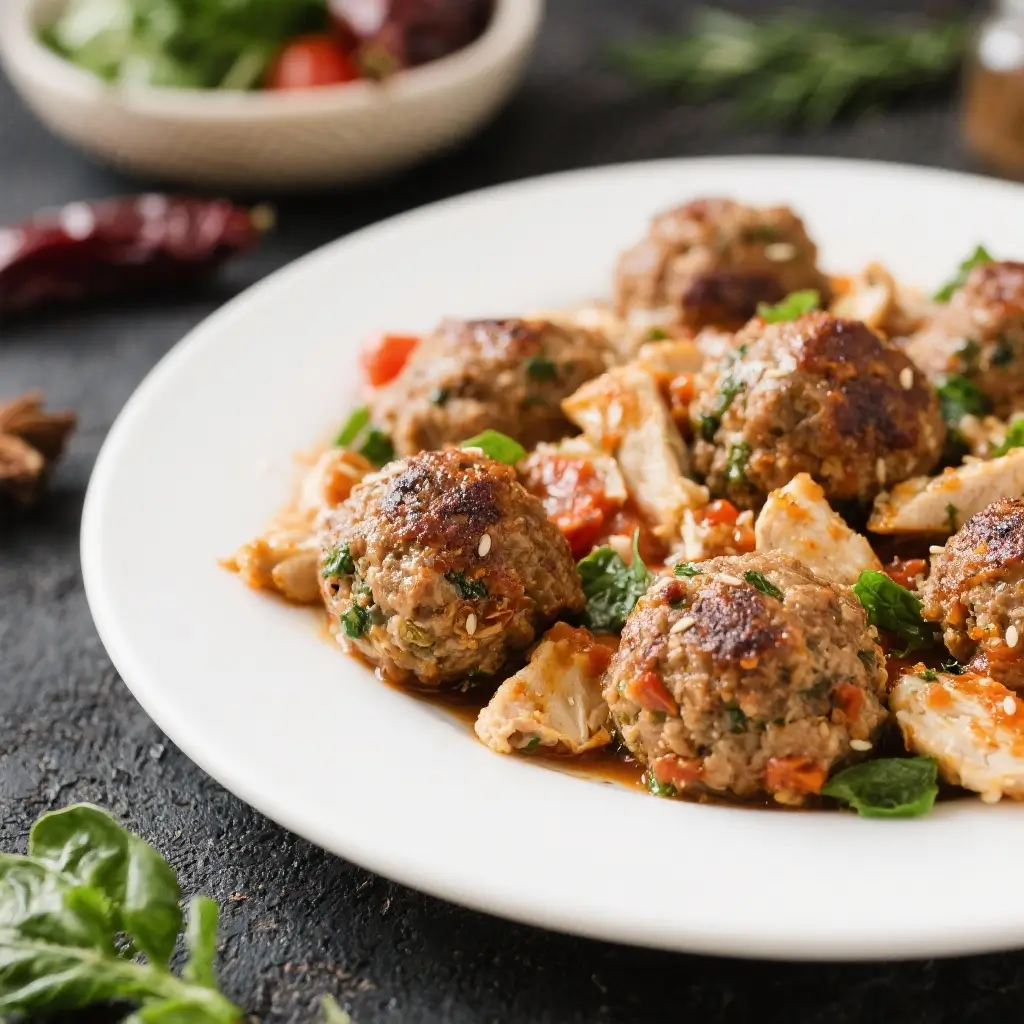 Mediterranean Chicken Meatballs