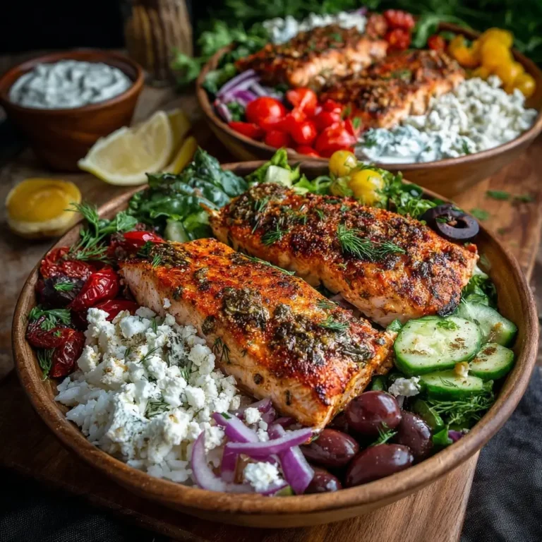 Mediterranean Salmon Bowls